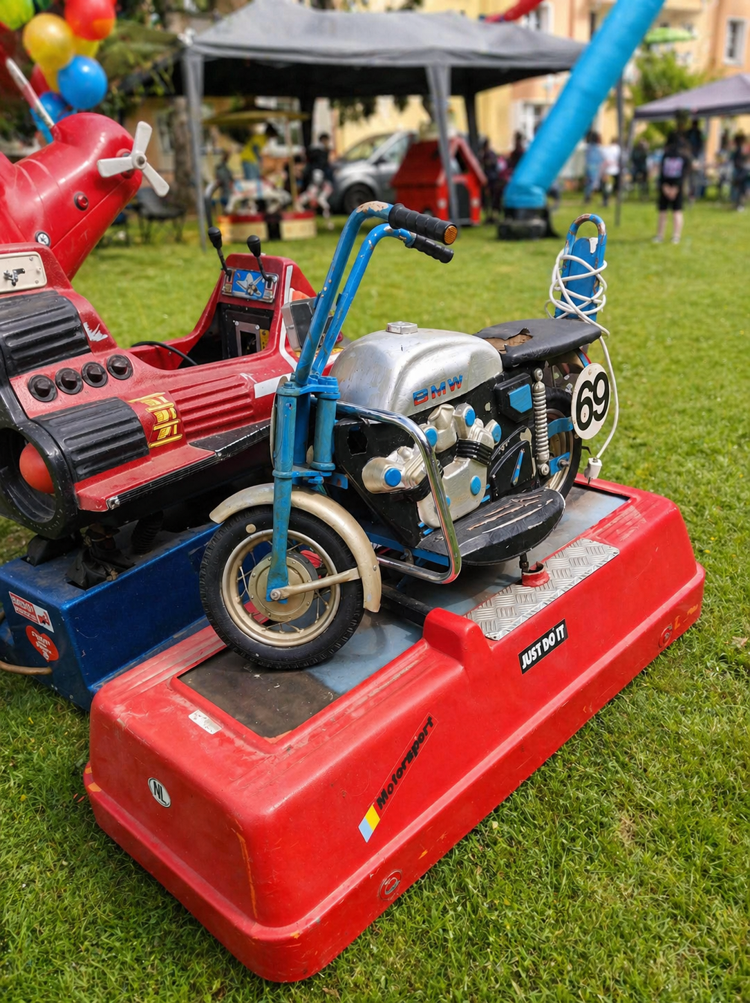 Feiertruck Motorrad Kinderattraktion